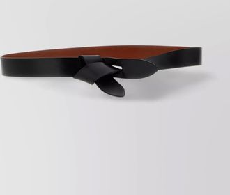 Isabel Marant adjustable two-tone belt featuring knot detail