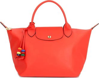 Longchamp Borsa tote Pliage con perline - Rosso