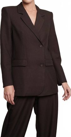 Parentezi Monroe Blazer In Chocolate