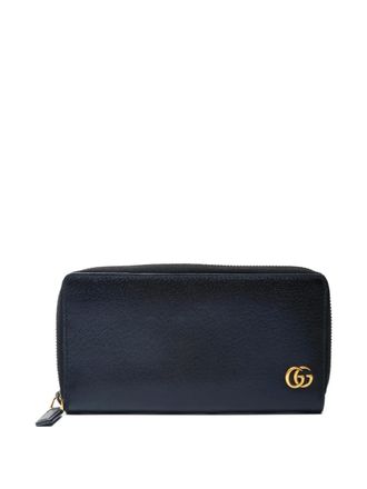 Gucci GG marmont zipped wallet - Black