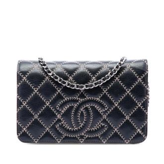 Chanel Pre-owned Crossbody Bag - Dames - Pre-owned - Zwart - Maat: ONE Size Leer