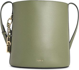 Furla Roxie Beuteltasche aus gr&uuml;nem Lear