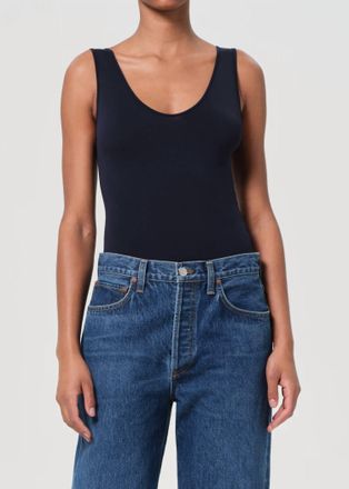 A Gold E Tora Scoop Neck Bodysuit In Mirage