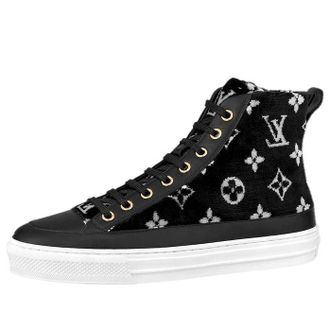 Louis Vuitton (WMNS) LOUIS VUITTON Stellar Ankle Sneakers Black White Monogram 1A95NB