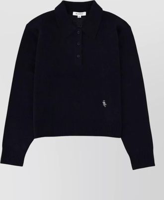 Sporty & Rich cashmere polo jumper