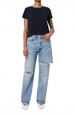 A Gold E Amryn High-Rise Straight Jean In Release