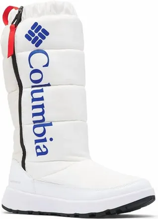 Columbia Womens Paninaro Omni-Heat Tall Boots In White/cobalt Blue