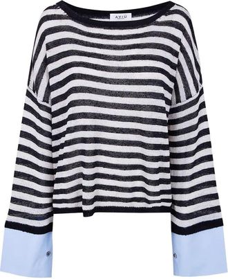 Avi&ugrave; Stripes Boat Neck Sweater