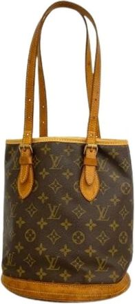 Louis Vuitton Pre-owned Bucket Bags, female, Brown, Size: ONE SIZE Pre-owned Tote Bag