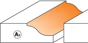 CMT 990.011.11 Fresa Para Plafones Hor.c/rodam.hm S=8 D=47.6x9.5