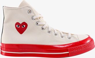 Comme Des Gar&ccedil;ons Chuck 70 cdg hi canvas sneakers with iconic heart print - COMME DES GAR&Ccedil;ONS PLAY - gender_Man