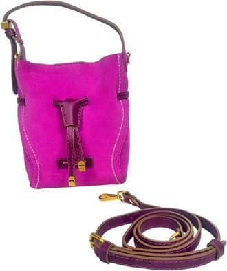 Gianni Chiarini Tassen, Dames, Roze, ONE Size, Su&egrave;de, Sienna Bucket Bag
