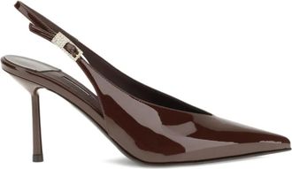 Le Silla 80 mm Clivage slingback pumps - Bruin