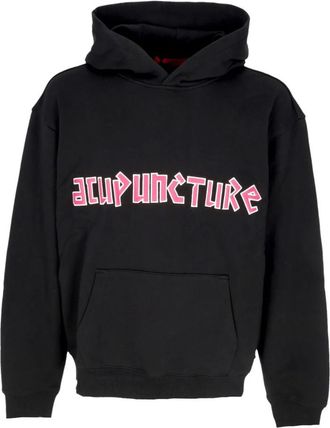 Acupuncture Vliegend Embleem Hoodie Zwart - Heren - Hoodies - Zwart - M - Katoen - Hoodies & sweatvesten