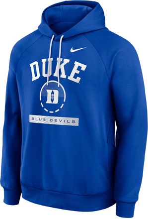 Nike Duke Courtside Nike Mens Dri-FIT College Pullover Hoodie in Blue | 04EJ054NDU-USU