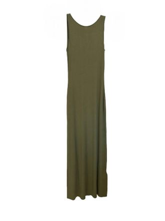 Majestic Filatures Soft Touch Boatneck Tank Maxi Dress In Avocado