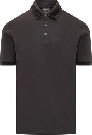 Emporio Armani Polo con logo - Grigio