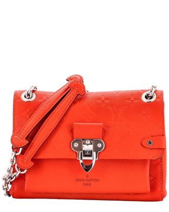 Louis Vuitton Orange Monogram Empreinte Leather Vavin Bb (Authentic Pre-Loved)
