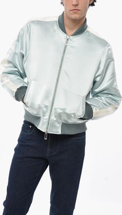 Rhude Satin Bomber BOYS 02 with Contrast Bands Rhude