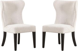 Pasargad Home Elara Design Upholstered 2Pc Dining Chair Set