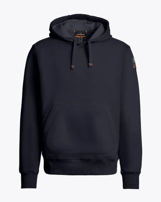 Parajumpers Mens Everest Pullover Hoodie in Dark Blue Cotton - Size X-Large