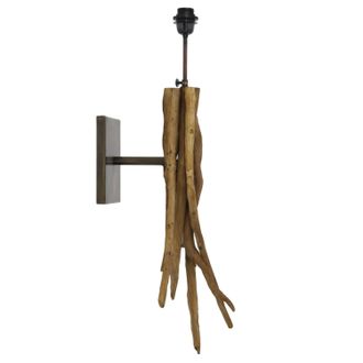 Light & Living Aplique De Pared - Bluma - Marr&oacute;n - Madera - - Light&living