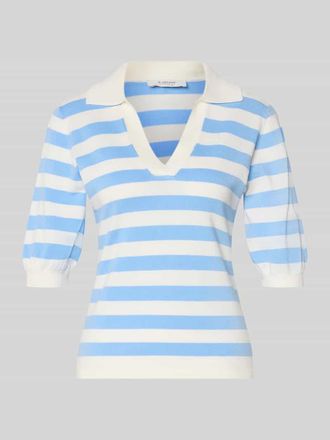 b.young B.Young Slim Fit Poloshirt aus Viskose-Mix Modell Morla in Hellblau, Gr&ouml;&szlig;e XXL