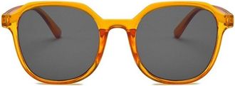 Generic Small Frame Men Outdoor Sunglasses Commuter Women Vacation Sun Glasses(Orange)