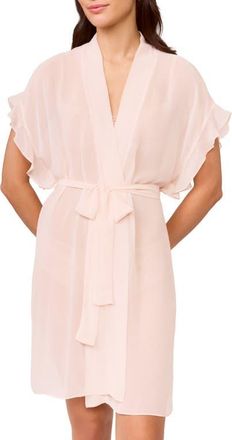 Rya Collection Paradise Chiffon Robe in Blush at Nordstrom, Size X-Small