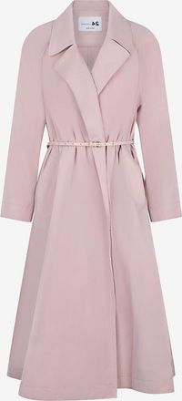 Manzoni24 Langer Trenchcoat aus Funktionsstoff