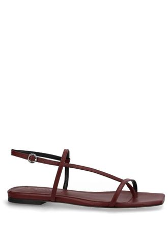 Aeyde Leather Thong Sandal - Bordeaux