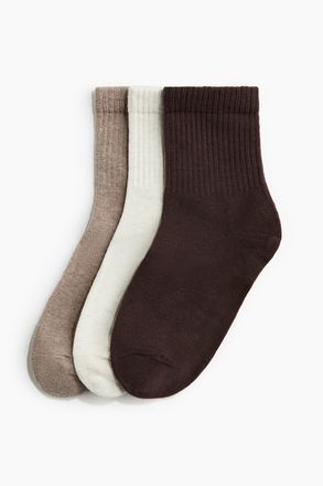 H&M 3er-Pack Socken - White