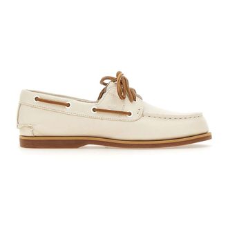 Timberland Sailor Shoes, female, White, Size: 9 1/2 US Classic Loafer