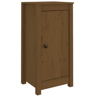 vidaXL Vidaxl - Aparador De Madera Maciza De Pino Marr&oacute;n Miel 39x35x80 Cm