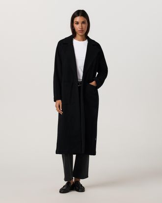 Vuori Clothing Restore Trench Coat | Black | XS, Size Extra Small