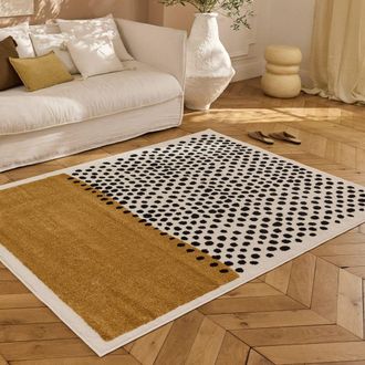 Nazar Rugs Alfombra dots ocre 200x290 cm