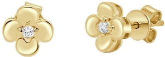Sabrina Designs 14K 0.04 Ct. Tw. Diamond Flower Stud Earring