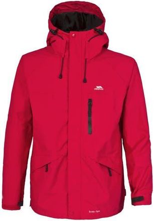 Trespass Corvo Hooded Full Zip Waterproof Jacket/Coat in Red at Nordstrom, Size Xx-Small