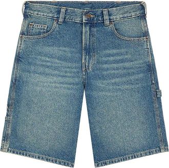 Dickies 958 33 cm Losse Jeans Shorts - Heren - Denim shorts - Blauw - W28 - Katoen - Korte Broeken