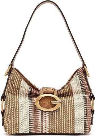 Guess Camden Mini Shoulder Bag Shoulder Womens Handbags Cognac, Canvas