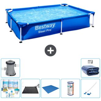 Bestway Piscina Bestway Steel Pro Rectangular - 221x150x43 Cm - 7-piezas S22218