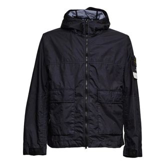 Stone Island Heren, Jassen, Blauw, Maat: S Nylon