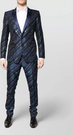Dolce & Gabbana silk-blend slim-fit single-breasted suit