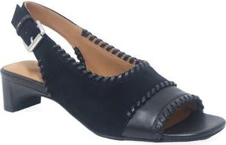 Gentle Souls Samarra Slingback Sandal in Black Suede at Nordstrom, Size 8.5