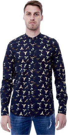 Bob Hawaiiaans Overhemd - Heren - Casual Overhemden - Blauw - XL - Overhemden