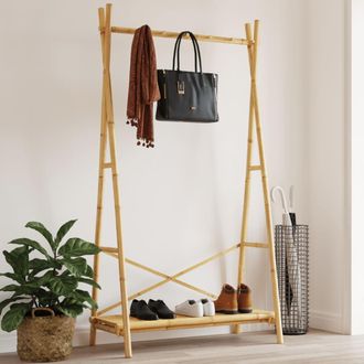 vidaXL Perchero Con Estante Bamb&uacute; 102x50x190 Cm Vidaxl Marr&oacute;n