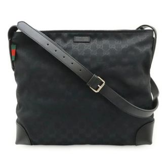 Gucci Pre-owned GG Canvas Shoulder Bag - Heren - Vintage Schoudertas - Zwart - ONE Size - Vintage