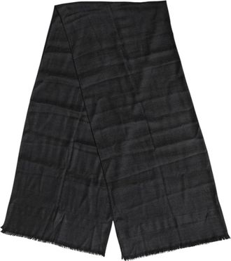 Dolce & Gabbana Cashmere Sjaal met Franjes voor Nekverwarming - unisex - Wintersjaals - Grijs - ONE Size - Kasjmier - Accessoires