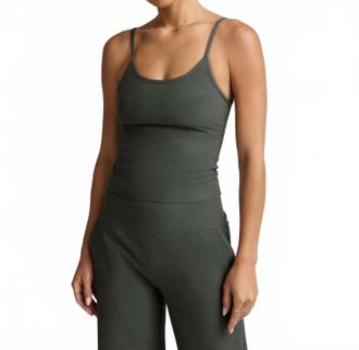 Beyond Yoga Spacedye Forever Waist Length Tank In Storm Heather