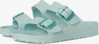 Birkenstock Womens Arizona Eva Stealth Buckle Sandal In Surf Green